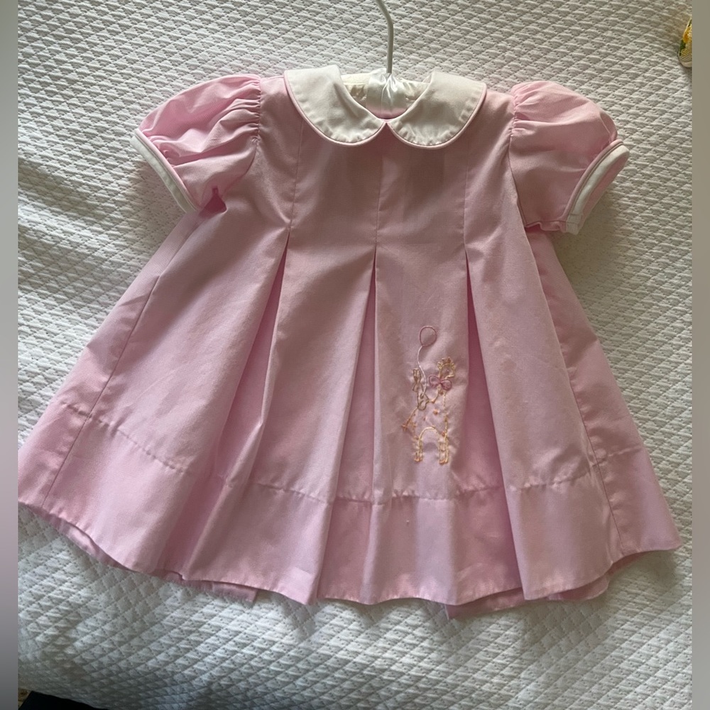Specialty embroidered giraffe balloon birthday dress 12 months remember nguyen
